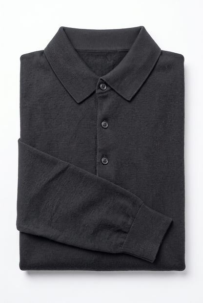 [32092-40-101] CASHMERE BLEND LS POLO