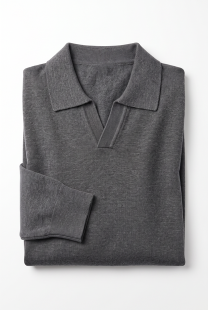[32090-40-103] CASHMERE BLEND LS JOHNNY COLLAR