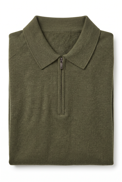 [32091-40-182] CASHMERE BLEND LS POLO