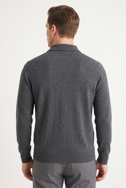 [32081-40-103] CASHMERE BLEND LS POLO