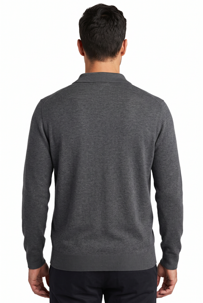 [32090-40-103] CASHMERE BLEND LS JOHNNY COLLAR