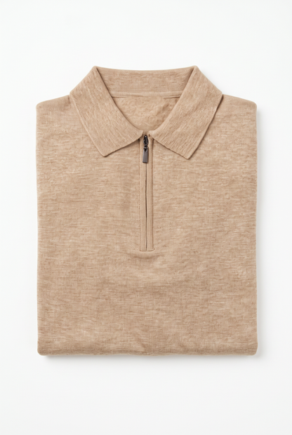 [32091-40-218] CASHMERE BLEND LS POLO