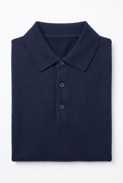 [32092-40-102] CASHMERE BLEND LS POLO