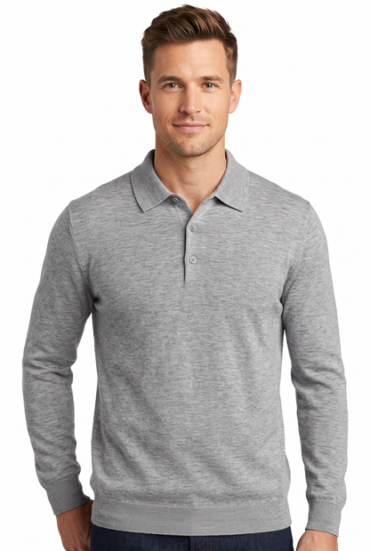 [32092-40-281] CASHMERE BLEND LS POLO