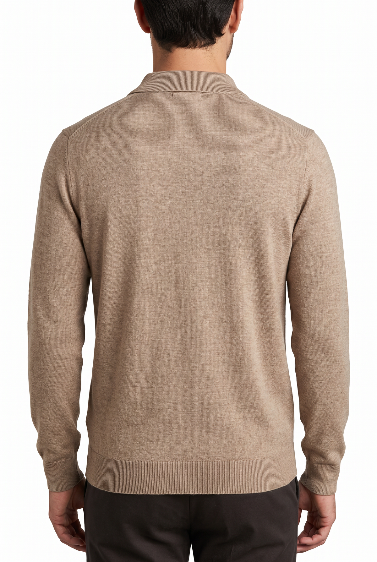 [32081-40-218] CASHMERE BLEND LS POLO