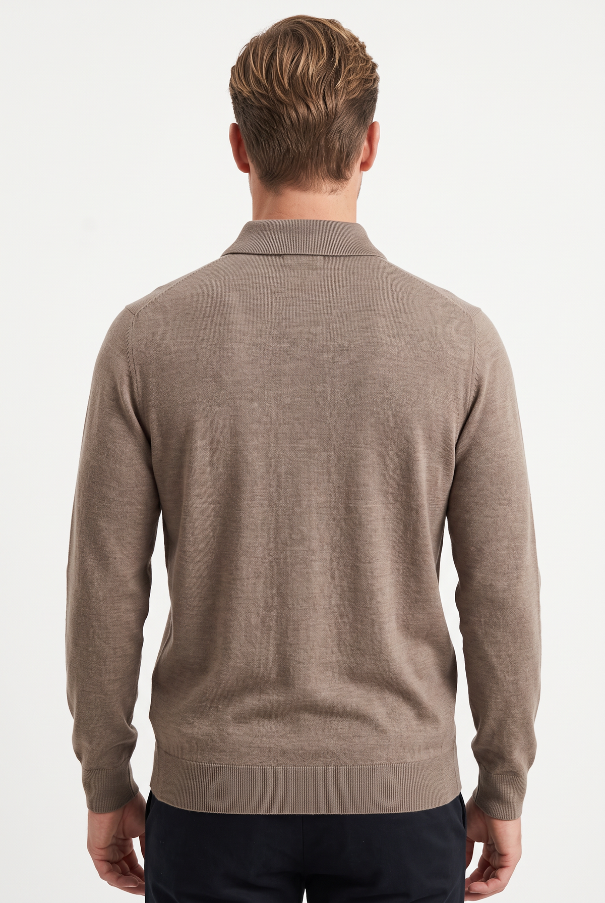 [32091-40-991] CASHMERE BLEND LS POLO