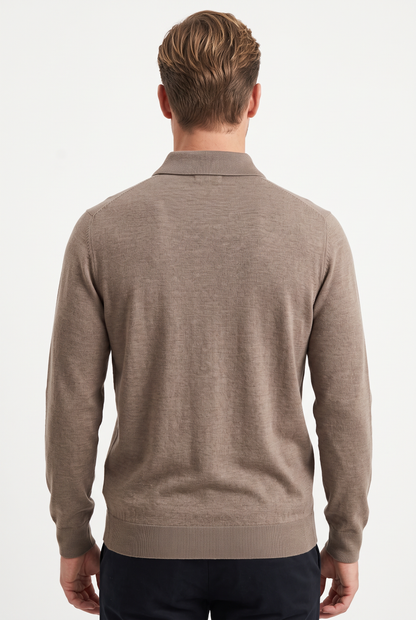 [32091-40-991] CASHMERE BLEND LS POLO