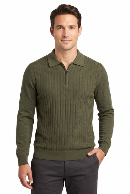 [32081-40-182] CASHMERE BLEND LS POLO