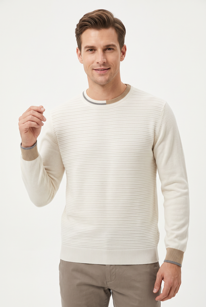 [39813-30-108] WOOL BLEND LS CREWNECK