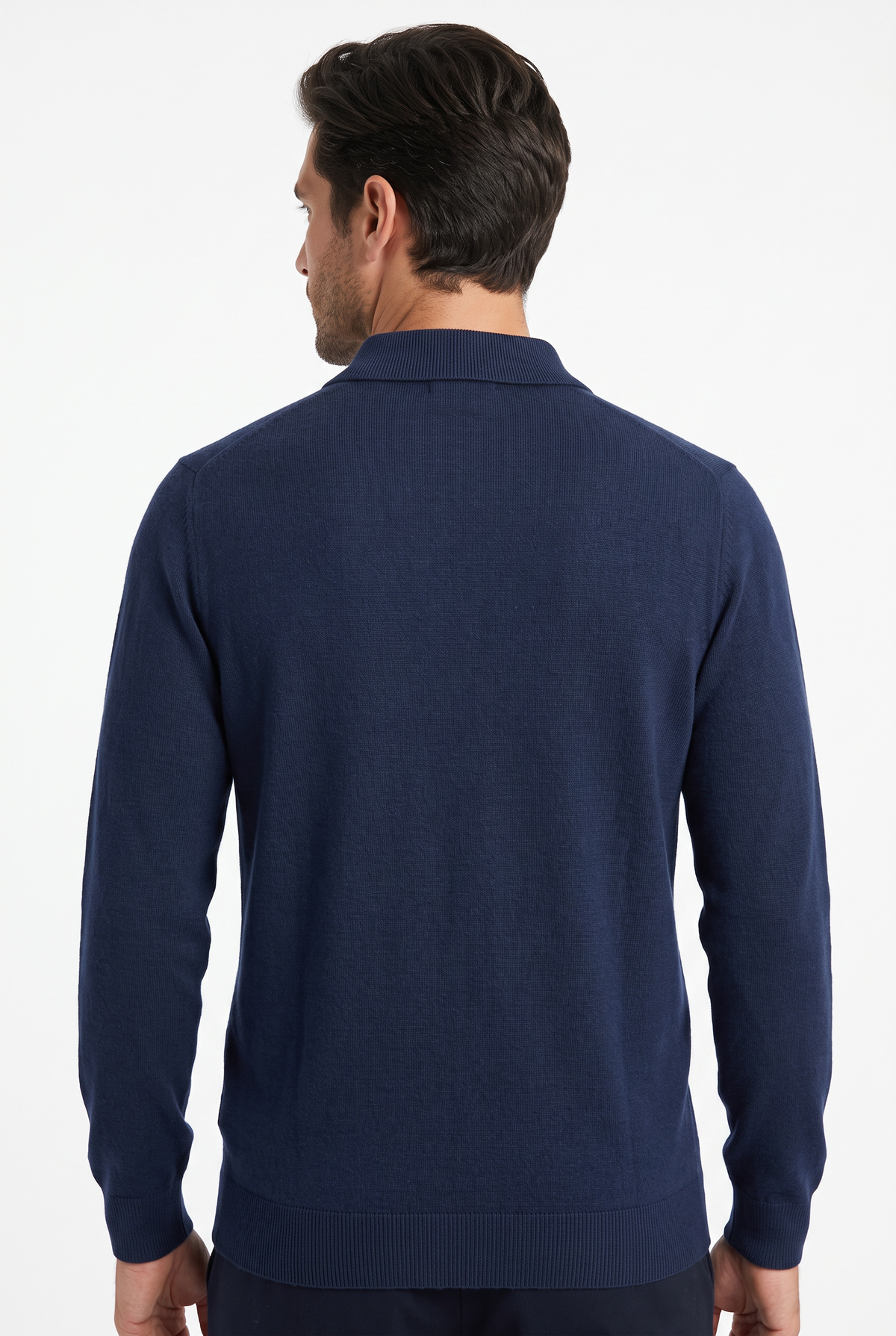 [32093-40-102] CASHMERE BLEND LS POLO