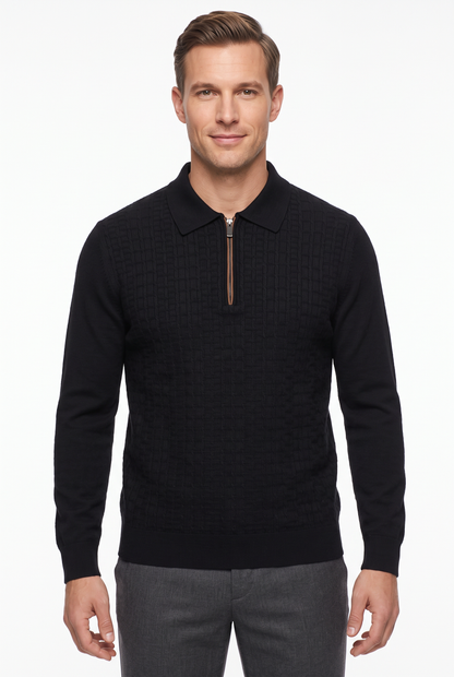 [32093-40-101] CASHMERE BLEND LS POLO