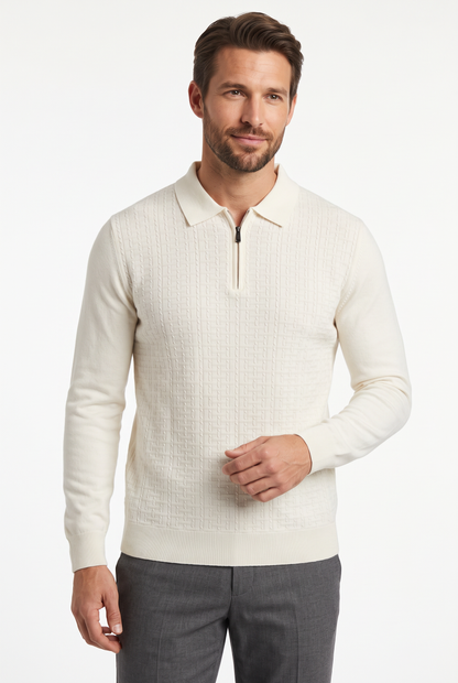 [32093-40-108] CASHMERE BLEND LS POLO