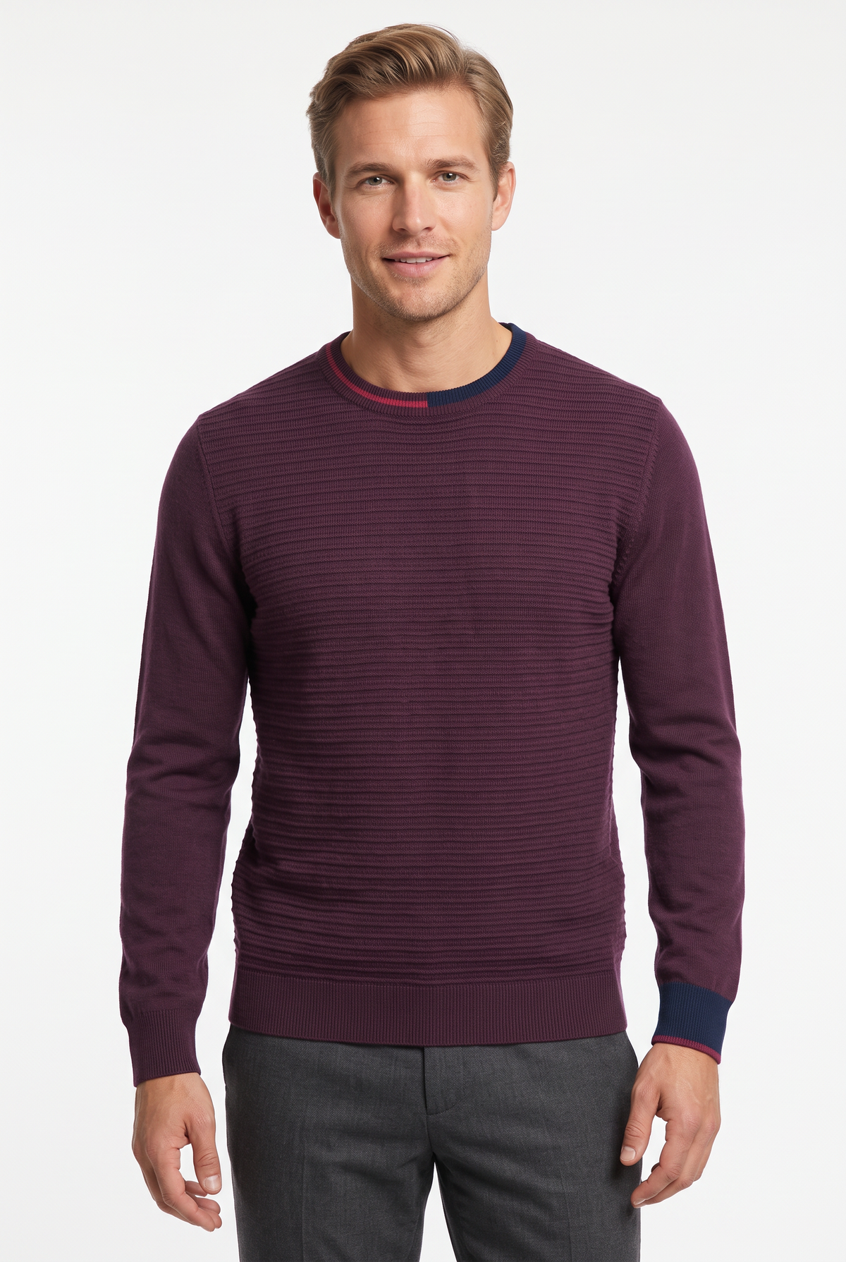 [39813-30-118] WOOL BLEND LS CREWNECK