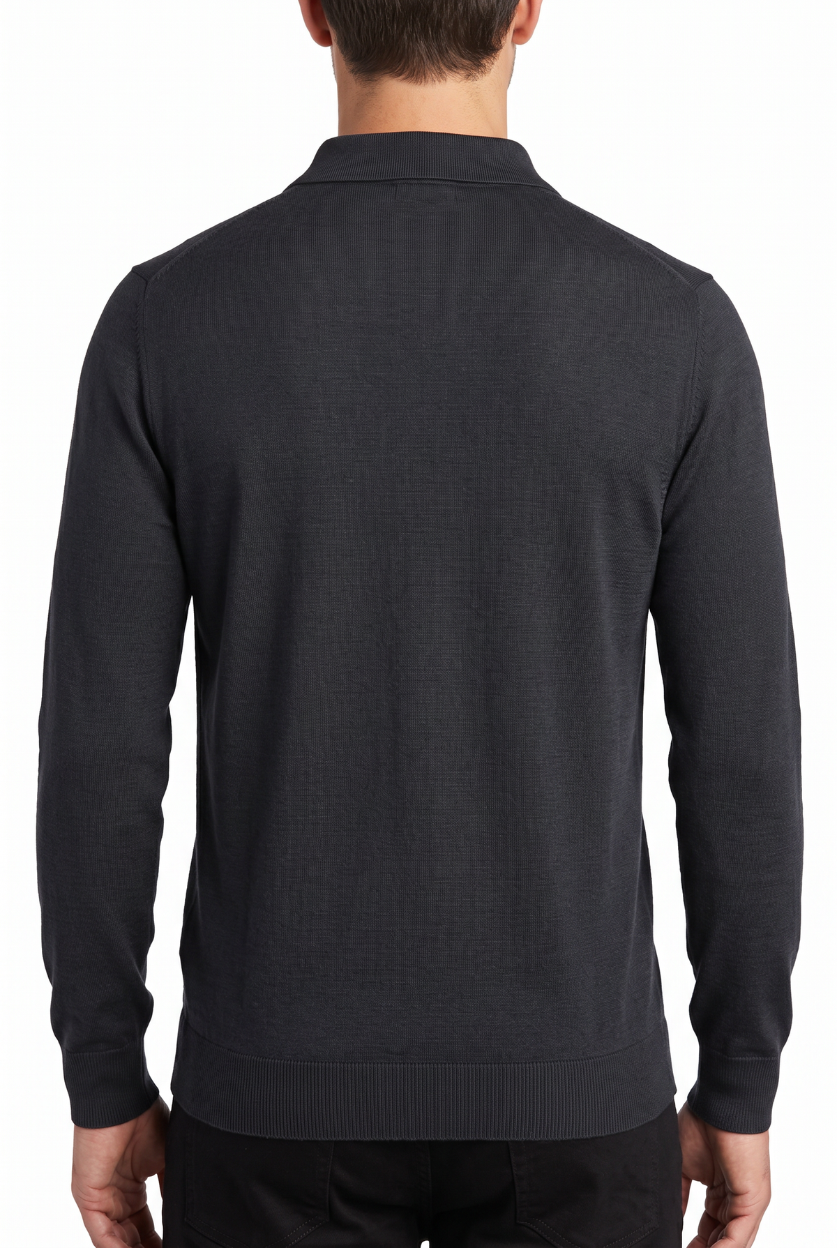 [32092-40-101] CASHMERE BLEND LS POLO