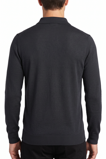 [32092-40-101] CASHMERE BLEND LS POLO