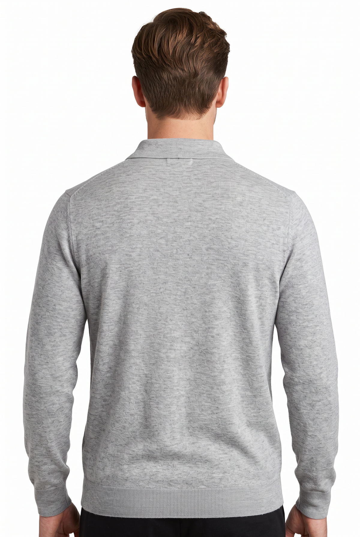 [32091-40-281] CASHMERE BLEND LS POLO