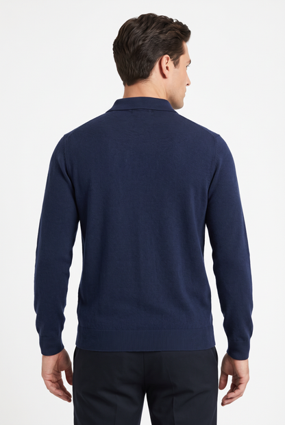 [32081-40-102] CASHMERE BLEND LS POLO