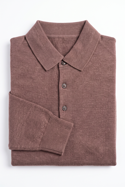 [32092-40-991] CASHMERE BLEND LS POLO