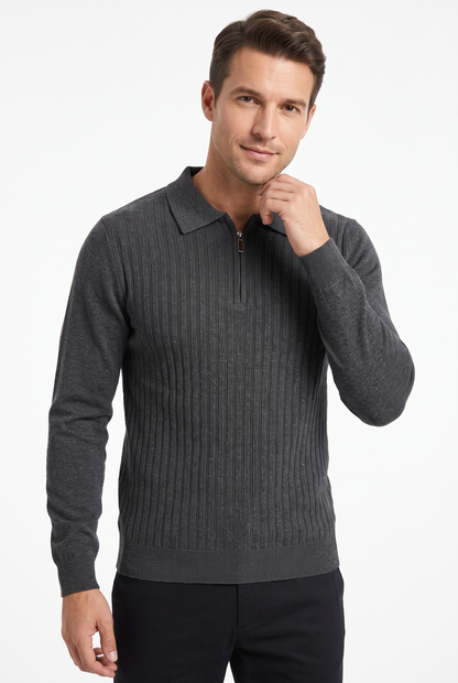 [32081-40-103] CASHMERE BLEND LS POLO