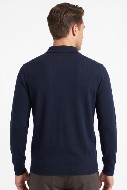 [32092-40-102] CASHMERE BLEND LS POLO