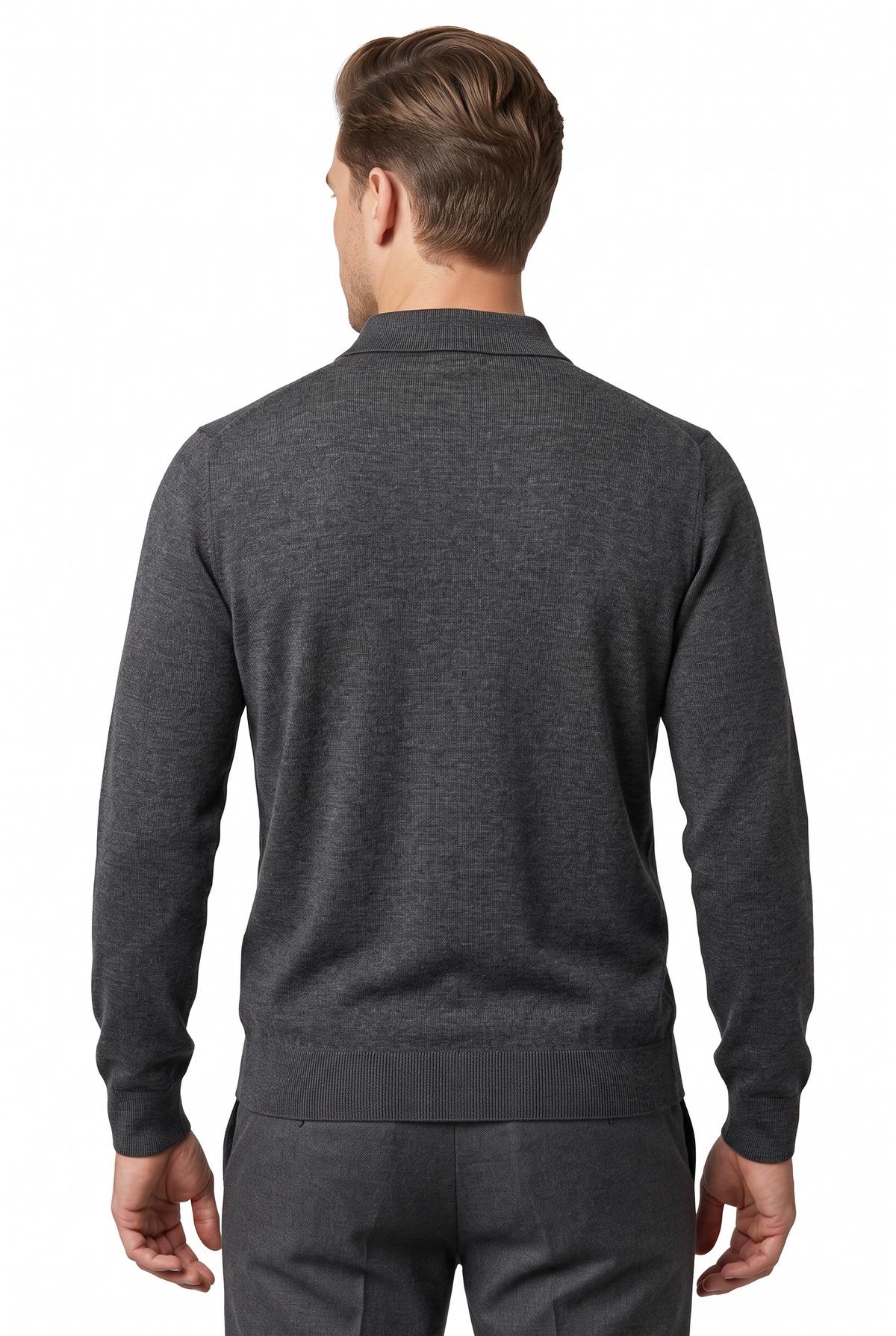 [32092-40-103] CASHMERE BLEND LS POLO