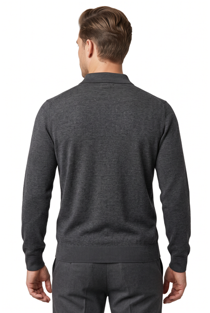 [32092-40-103] CASHMERE BLEND LS POLO