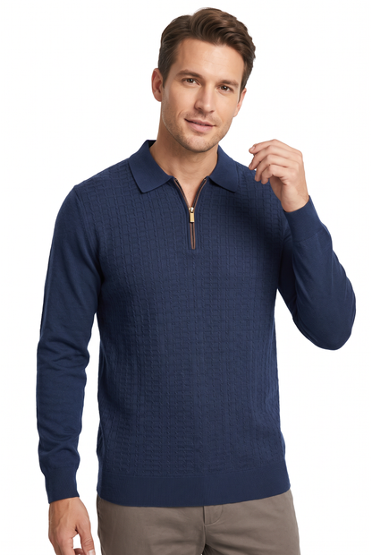 [32093-40-102] CASHMERE BLEND LS POLO