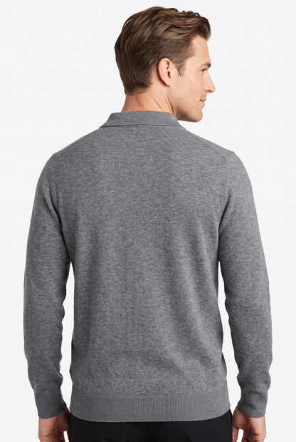 [32090-40-912] CASHMERE BLEND LS JOHNNY COLLAR