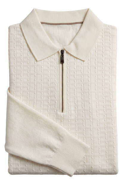 [32093-40-108] CASHMERE BLEND LS POLO