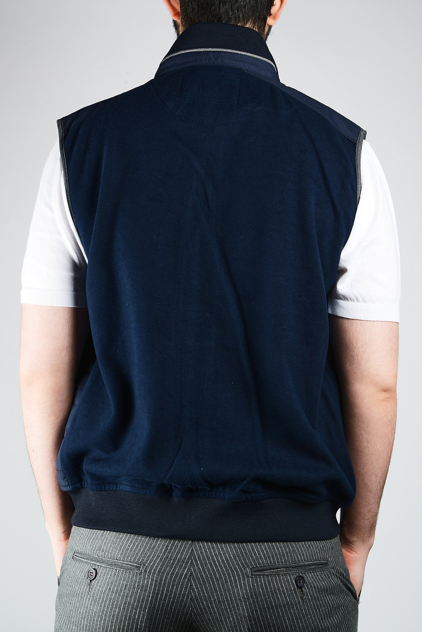 Euro High Collar Puffer Vest