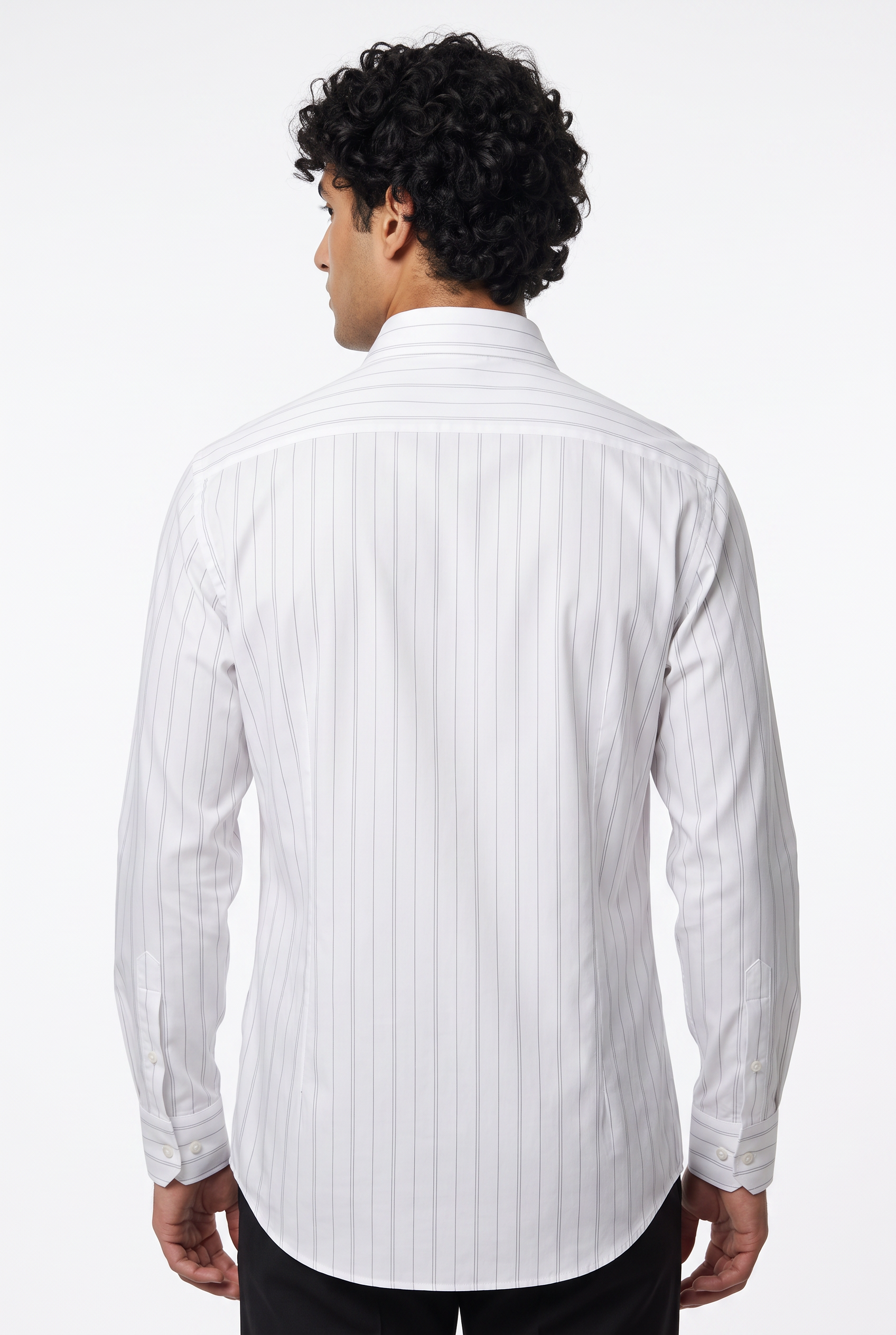 [48025-2] LS TONAL SHADOW STRIPE SHIRT