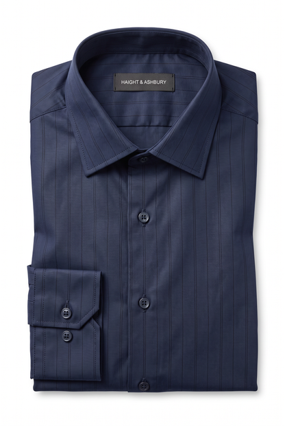 [48025-27] LS TONAL SHADOW STRIPE SHIRT