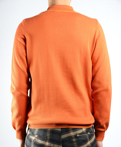 DT Tipped 1/4 Zip Polo Ls