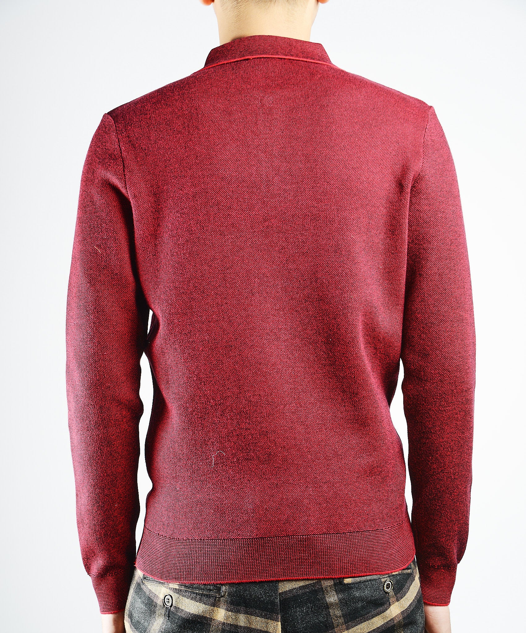 DT 1/4 Zip Melange Polo Ls