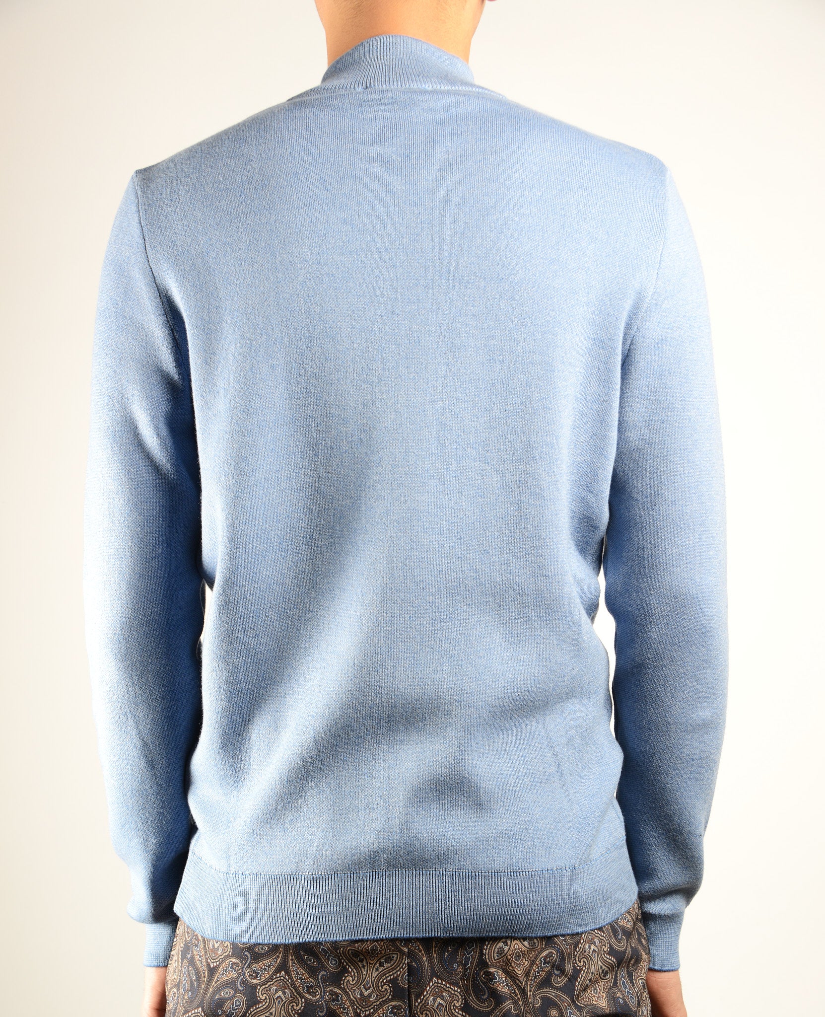 DT Full Zip Melange Polo Ls