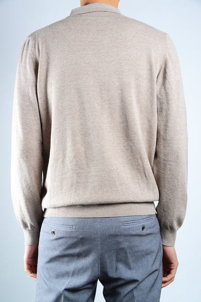 DT 1/4 Zip Multi Colorblock Polo Ls