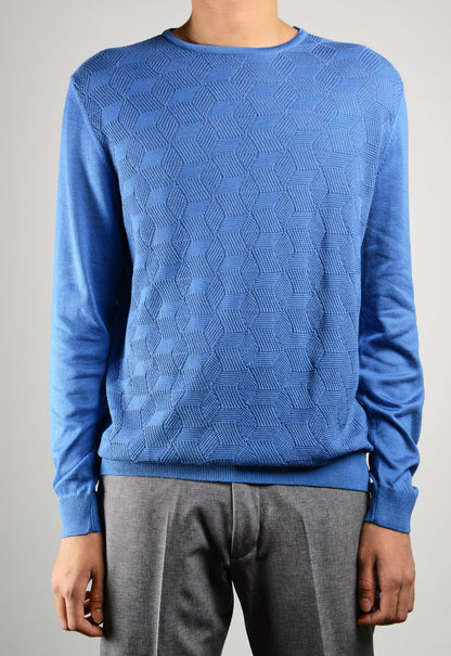 DT Wave Texture Crewneck Ls