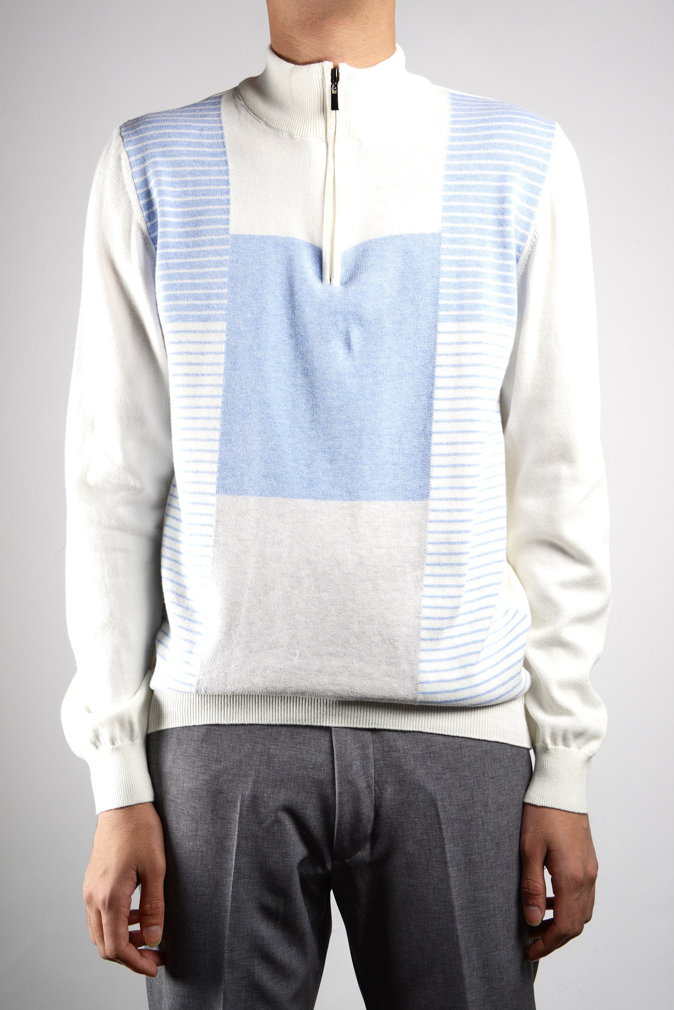 DT 1/4 Geometric Zip Ls
