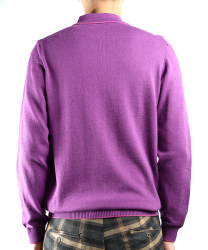 DT Tipped 1/4 Zip Polo Ls