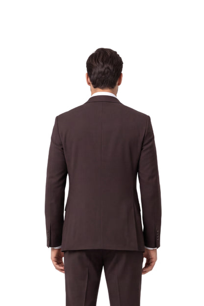 [ATLAS BROWN1231] ATLAS SB STRETCH BLAZER