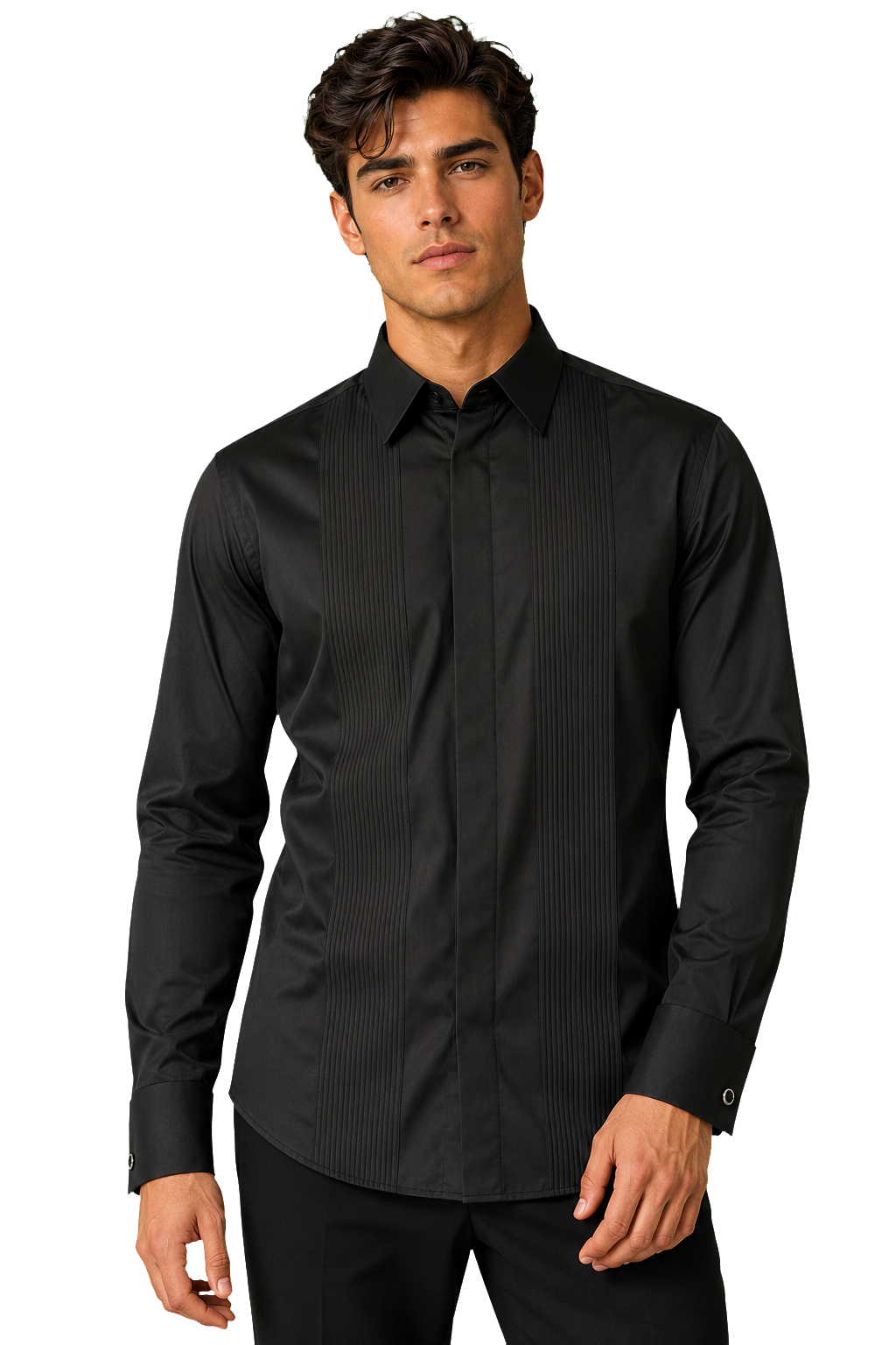[40153-SIYAH] Z TUXEDO SHIRT