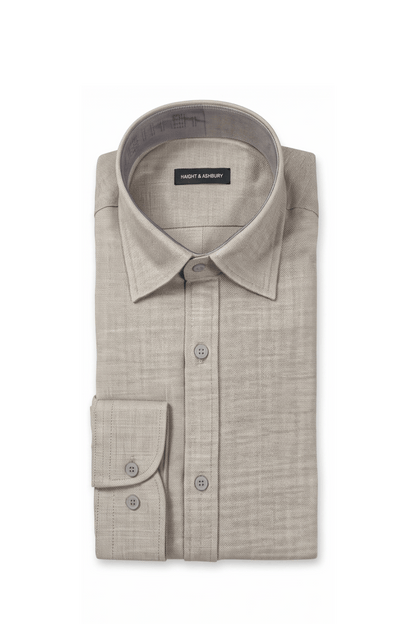 [48017-03] LS MICRO CRIMP SHIRT
