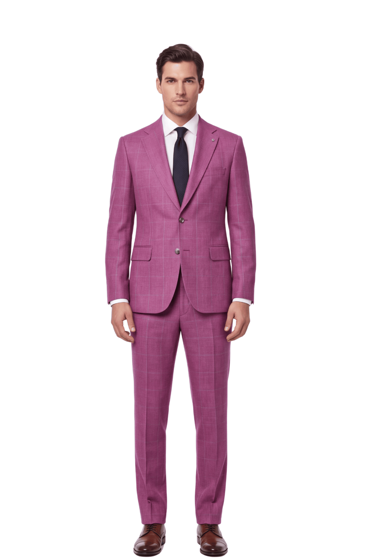 [CFB1241-25A] ACTIVE WINDOWPANE CLASSIC FIT BLAZER