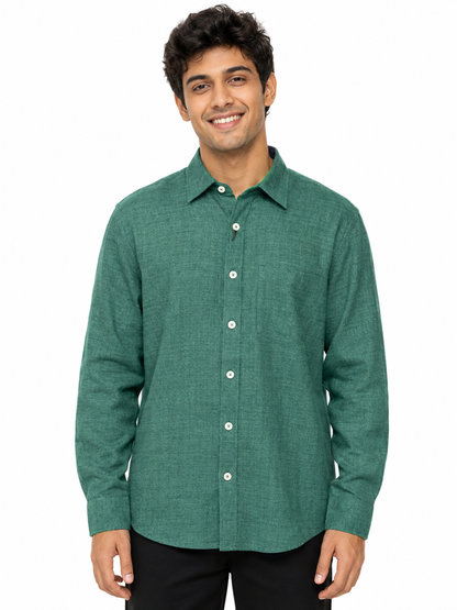 [48017-31] LS MICRO CRIMP SHIRT
