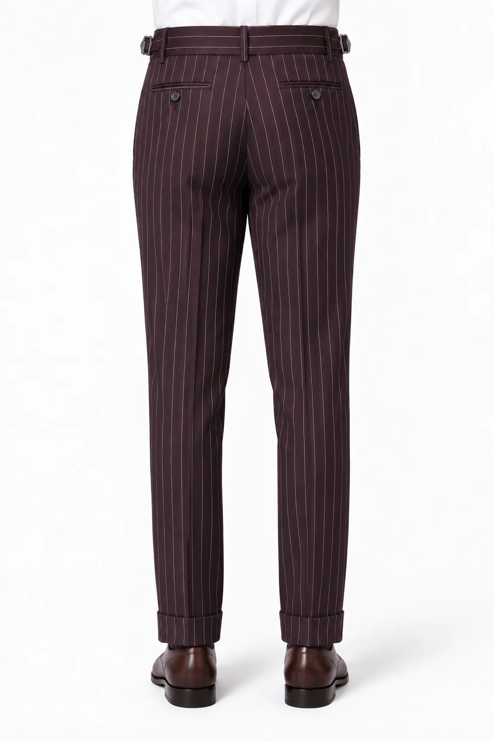 [PCFSTARMEN KING-33043] STARMENKING PINSTRIPE SIDEBUCKLE CF PANT