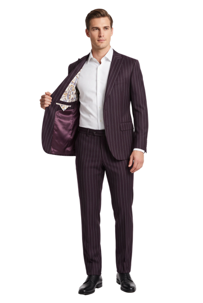 [CFSTARMEN KING-33043] STARMEN KING PINSTRIPE CF BLAZER