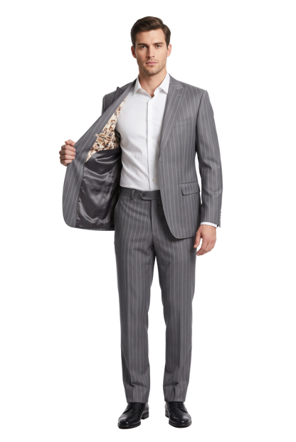 [CFSTARMEN KING-39119] STARMEN KING PINSTRIPE CF BLAZER