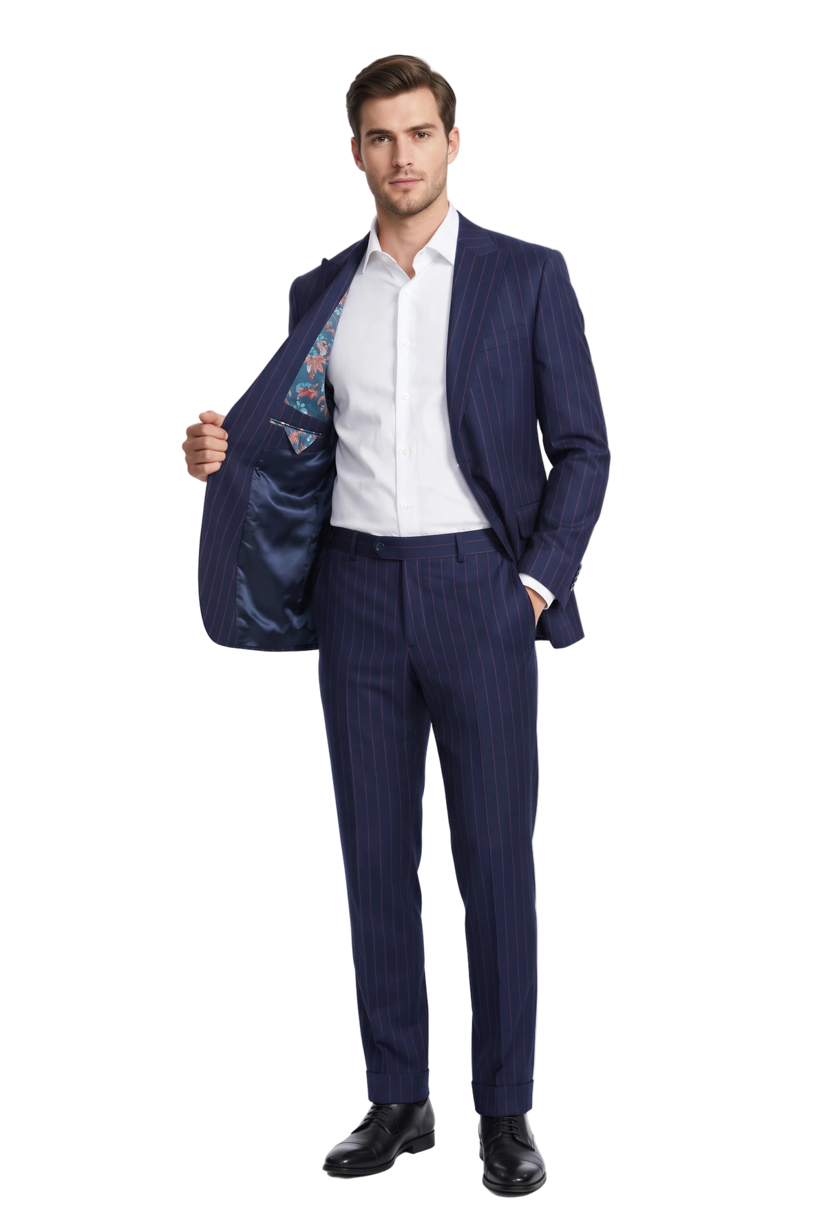 [CFSTARMEN KING-33743] STARMEN KING PINSTRIPE CF BLAZER