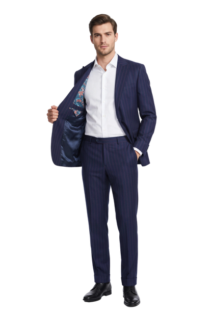 [CFSTARMEN KING-33743] STARMEN KING PINSTRIPE CF BLAZER
