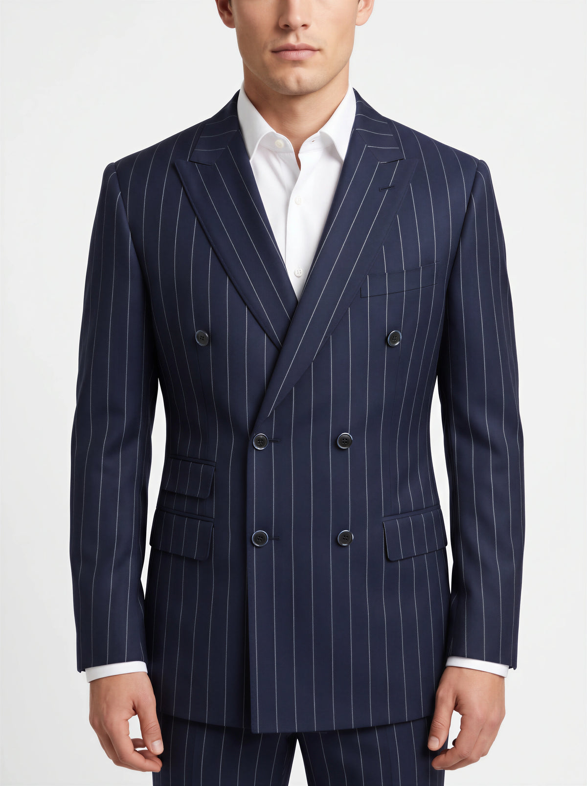 [CFMESSINA2-4] MESSINA PINSTRIPE DB CLASSIC FIT BLAZER